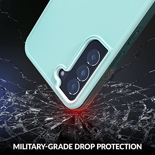Crave for Galaxy S22 Plus Case, Shockproof Protection Dual Layer Case for Samsung Galaxy S22 Plus (6.6 inch) - Aqua - color: Aqua