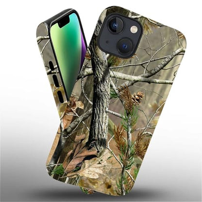 Case for iPhone 13 14, Dual Layer Phone Cover, Real Jungle Camo | Shockproof Hybrid Phone Case, Soft TPU and Hard PC, Durable Anti-Scratch Protection - color: Real Jungle Camo, size: Iphone 13/14