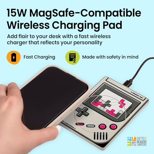 Thinking Gifts 15W Magnetic Wireless Charger, Charging Pad - Game Boy - color: Gameboy