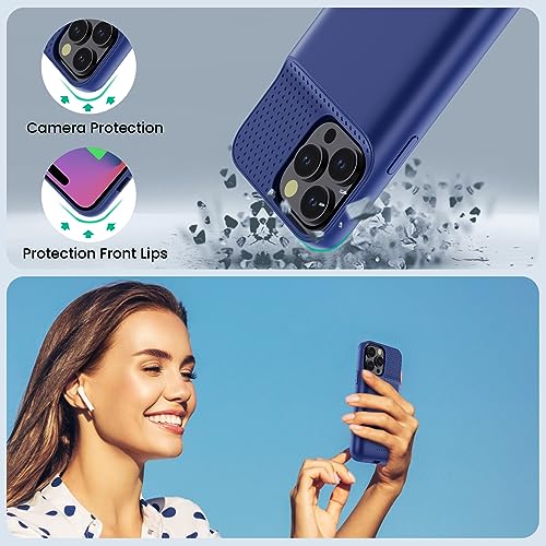 Battery Case for iPhone 14 Pro Max,14 Plus and 13 pro Max, Real 8600mAh Rechargeable Smart Extended Charging Case, Ultra-Slim Portable Protective Battery Pack (6.7 inch) Blue - color: Blue
