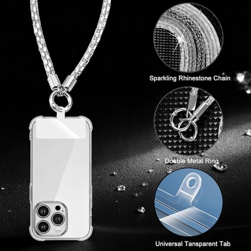 Phone Lanyard, On-the-Go Universal Crossbody Strap Neck Lanyard with Phone Tether Patches for Most Cellphones - color: I