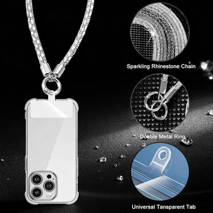 Phone Lanyard, On-the-Go Universal Crossbody Strap Neck Lanyard with Phone Tether Patches for Most Cellphones - color: L