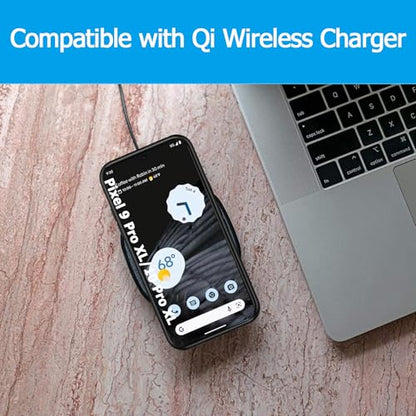 Battery Case for Google Pixel 9/10 Pro XL, 10000mAh Portable Protective Charging Case with Wireless Charging Compatible for Pixel 9/10 Pro XL (6.8 inch) Battery Pack Charger Case with Carplay (Black) - size: Google Pixel 9 Pro XL/ 10 Pro XL -10000mAh