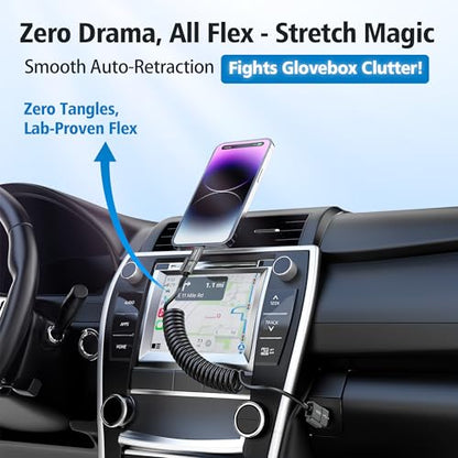 AGVEE 5ft 4-in-1 Coiled Multi Charging Charger Data Transfer Cable - color: Black, size: 5ft
