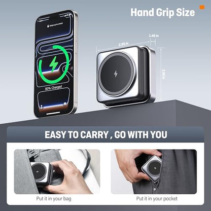 25W Fast Wireless Charging Station, Travel Charger for iPhone 18 Pro Max - color: BLACK