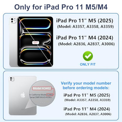 360° 4 Way Privacy Screen Protector for iPad Pro 11 inch M5 M4 - color: iPad Pro 11" 6th/5th Gen