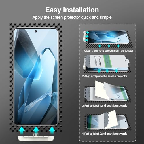 GiiYoon 3 PACK Screen Protector for OnePlus 13 Flexible TPU Film [Support Fingerprint Touch] [HD Full Coverage] [Easy Installation] [Scratch Resistant] - size: OnePlus 13