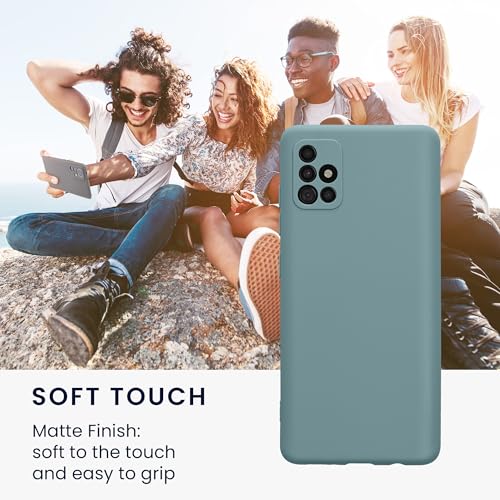 kwmobile Case Compatible with Samsung Galaxy A51 Case - Protective Slim TPU Phone Cover - Soft Matte Finish - Arctic Night - color: Arctic Night, size: Galaxy A51