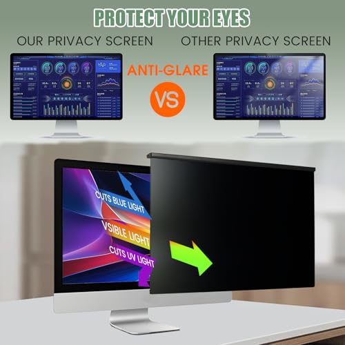 [5 Pack] 24 Inch Computer Privacy Screen Filter for Monitor 16:9