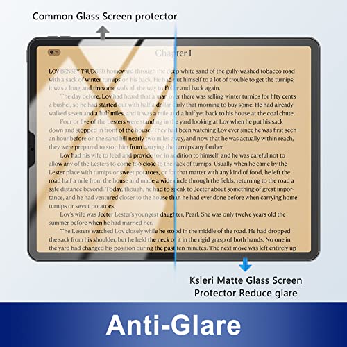 [2 Pack Matte Glass Screen Protector for iPad Air 5/iPad Air 4th Generation 10.9 Inch Bubble Free Anti-Glare Anti-Fingerprint Tempered Glass Film with Alignment Frame - size: iPad Air 5/4 10.9"
