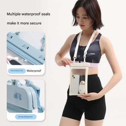 Universal Waterproof Phone Pouch — Oversized, can be Used as a Shoulder Bag, Featuring Dual airbags and a Transparent Touchscreen.(Green) - color: Green