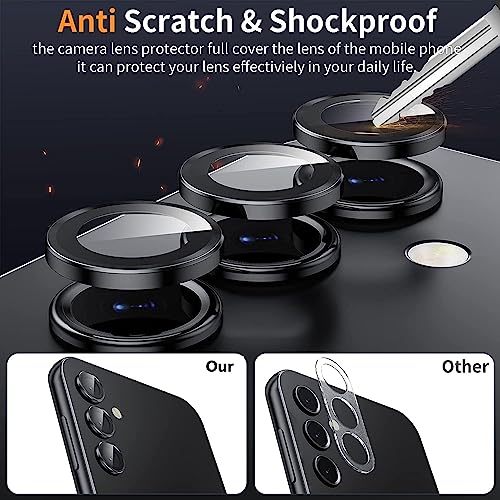 Zeking 2 Set for Samsung Galaxy A35 5G Camera Lens Protector - color: Black