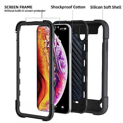 MARKILL Compatible with iPhone Xs Max Case 6.5 Inch with Ring Stand, Heavy-Duty Military Grade Shockproof Phone Cover with for iPhone Xs Max. Black - color: Black, size: iPhone XS Max 6.5"