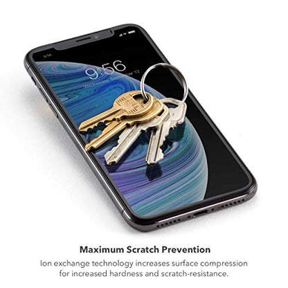 ZAGG Glass Elite Screen Protector - Made for Apple iPhone 11 Pro Max and Xs Max- Case Friendly Screen - InvisibleShield - Impact & Scratch Protection (200103914) - size: iPhone 11 Pro Max, style: Glass Elite