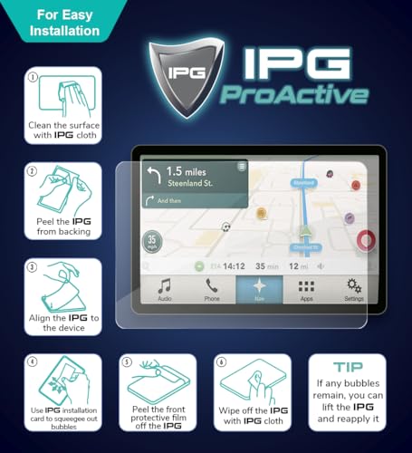 IPG ProActive for PIONEER DMH-WC5700NEX, DMH-W4660NEX 6.8" 9H Hardness Screen Protector Smooth Glass Touch Ultra Responsive High Clarity Anti Scratch Smudge & Shock Proof Nano Technology Guard for