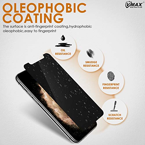 Iphone Privacy Screen Protector Compatible with Pro/X/XS Anti Spy Tempered Glass 28” Keep onlookers Away from Your Personal Information with Our 1 Pack Privacy Screen Protector 5.8 inch