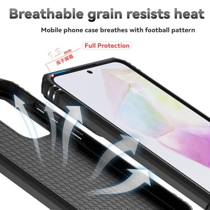 for Samsung Galaxy A36 5G Case with Slide Camera Cover HD Screen Protector [Military Grade 16ft. Drop Tested] Magnetic Ring Holder Kickstand Protective Phone Case for Galaxy A36 5G 2025, Black - color: Black w/ Slide Camera 2nd gen. Military Grade