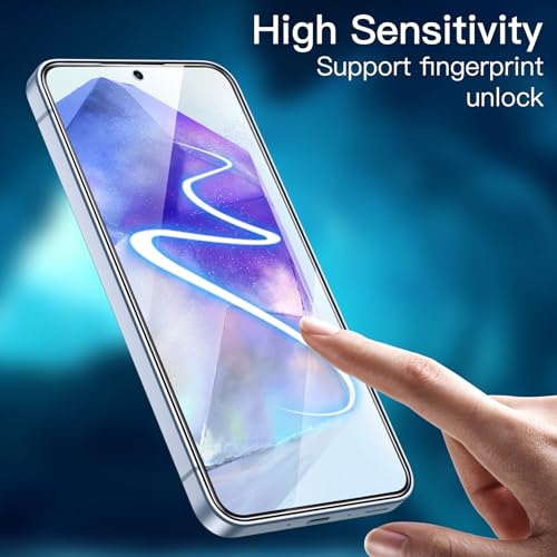 JETech Screen Protector for Samsung Galaxy A55, 3-Pack - size: Galaxy A55