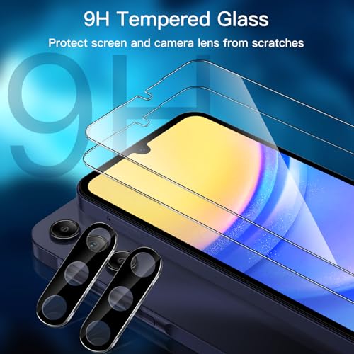 JETech Screen Protector for Galaxy A15, with Camera Lens Protector, 2+2Pack - size: Galaxy A15