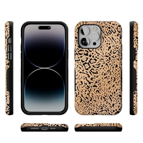 Casely iPhone 14 Pro Max Case | Born to Be Wild | Jaguar Print | Bold Protective Design | Compatible with MagSafe - color: Born to Be Wild | Jaguar Print