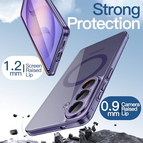 JETech Magnetic Case for Galaxy S26 Plus, Cobalt Violet | Compatible with MagSafe, Full Camera Lens Protection, Shockproof Protective Phone Cover, Scratch Resistant Clear Back - color: Cobalt Violet, size: Galaxy S26 Plus