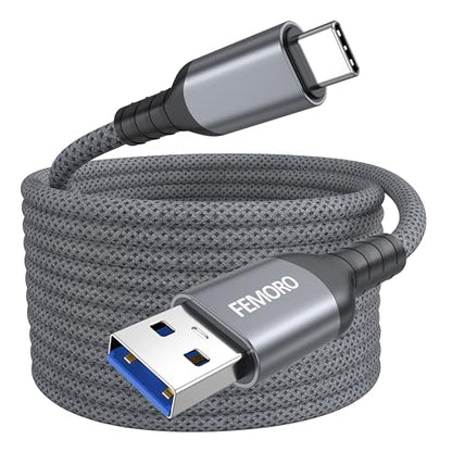 USB C Cable 20ft Extra Long, USB3.0 5Gbps Data Transfer & 3A Charging - size: 20 Feet