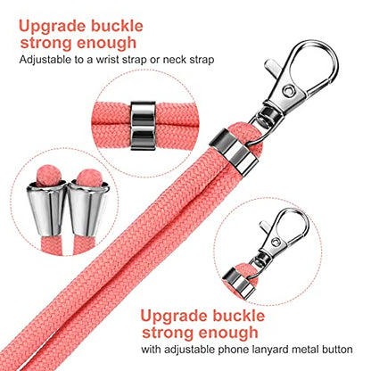 Weewooday 4 Pcs Phone Lanyard Crossbody Phone Strap, Red Color Series - color: Red Color Series