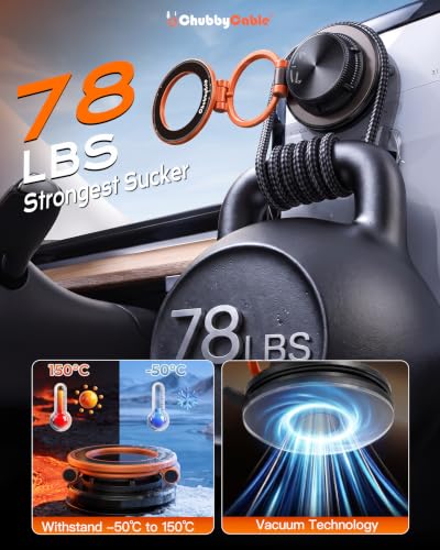 ChubbyGrip AirVac Magnetic 360° Adjustable Car Phone Holder with Gel Base - color: B-Gel Base