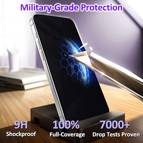 2 Pack 360° Privacy Screen for iPhone 17e/16e/14/13,Easy Install - size: 17e/16e/14/13/13 Pro