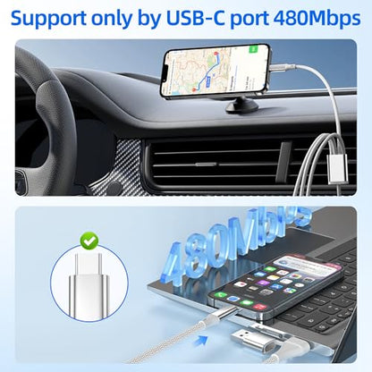 4 in 2 Garmin Watch Charger Cable wiith USB C Multi Charging Cable-10FT/3M
