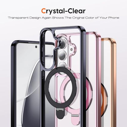 Clear Case for Samsung Galaxy S26 with Stand 6.3",Black - color: Black, size: Samsung Galaxy S26