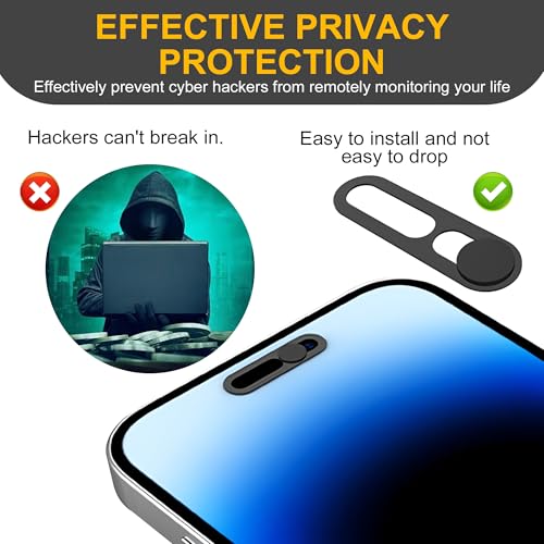 3 Pack Privacy Cover Compatible for iPhone 14 Pro/iPhone 14 Pro Max with 2 Front Camera Privacy Cover, Anti-Spy Camera cover, Easy-Adhesive Design, Safeguard on iPhone 14 Pro/iPhone 14 Pro Max - size: iPhone 14 Pro/ iPhone 14 Pro Max