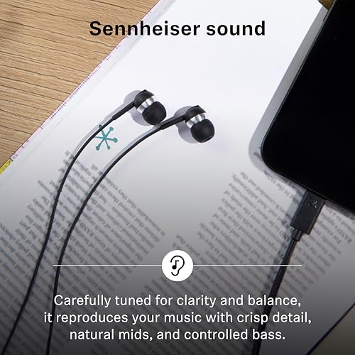 Sennheiser CX 80U in-Ear Headphones, USB C Connection, Black - color: Black