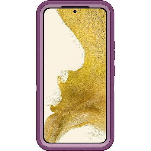 OtterBox Defender Series Case for Samsung Galaxy S22 (Only) - Holster Clip Included - Microbial Defense Protection - Non-Retail Packaging - Happy Purple - color: Happy Purple