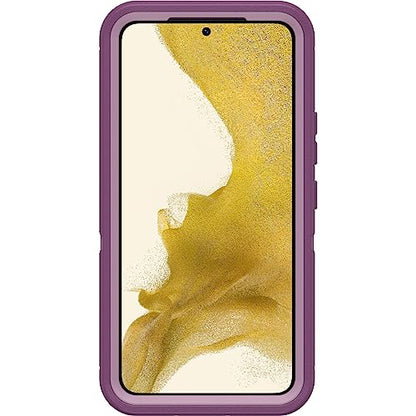 OtterBox Defender Series Case for Samsung Galaxy S22 (Only) - Holster Clip Included - Microbial Defense Protection - Non-Retail Packaging - Happy Purple - color: Happy Purple