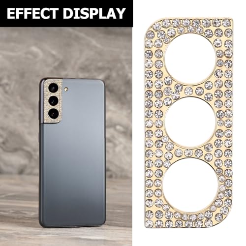 Golden Metal Camera Lens Protector Films for Phone, Ultrathin Shield