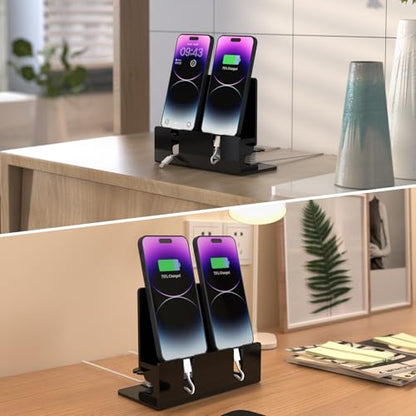 Dual Phone Holder Organizer Stand for 2 Phones