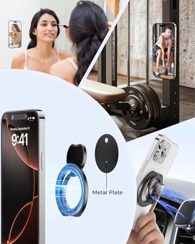 SUPERONE Ultra-Thin Mag Safe Phone Grip & Dual-Sided Magnetic Phone Holder
