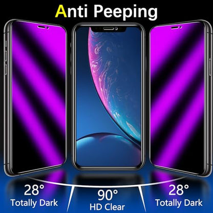 MAYtobe 2-Pack Privacy Screen Protector for iPhone 11 Pro, iPhone XS, X - size: iPhone 11 Pro,XS,X(Purple)