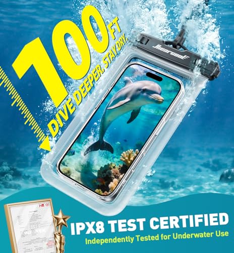 Hiearcool Waterproof Phone Pouch, Waterproof Phone Case, 2-Pack Clear | Durable multilayer IPX8 protection; touchscreen access and fit up to 8.9 inches; cruise essentials 2026 for beach and pool - color: 2 Clear