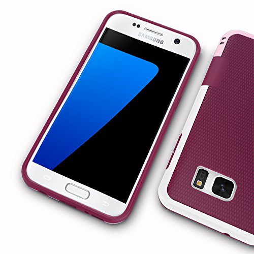 Jeylly Galaxy S7 Edge Case, One-Piece Ultra Slim 3 Color Impact Anti-Slip Rugged Soft TPU Bumper Shockproof Protective Case Cover Shell for Samsung Galaxy S7 Edge S VII Edge G935 - Wine | One-Piece Slim 3 Color Impact Anti-Slip Rugged Soft TPU Bumper Shoc