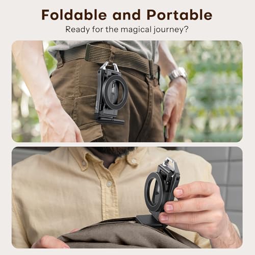 OMOTON TP02 360°Rotating for MagSafe Tripod, Upgrade with 1/4" Screw, Arca - color: 7-Black Pro
