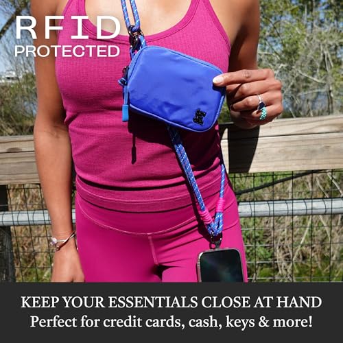Save the Girls Active Clip & Go Phone Lanyard Rope Strap, Royal Blue - color: Royal Blue