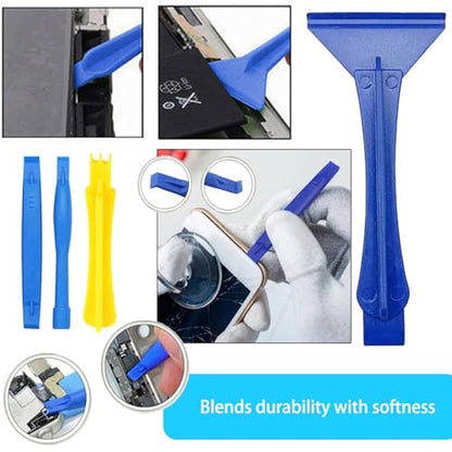 Spudger Pry Tool Kit 14 Piece Opening Tool, Plastic & Metal Spudger Tool Kit, Ultra-Thin Prying & Open Tool for Phone, Laptop, Pad, Cell Phone, Tablet, Computer, Electronics Repair