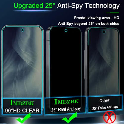 IMBZBK Privacy Screen Protector for Google Pixel 11 Pro XL, 3+3 Pack - color: Pixel 11 Pro XL-Black