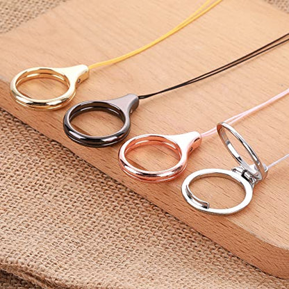 Cobee Cell Phone Ring Straps, 4 Pcs Cellphone Finger Holders Loop Charm