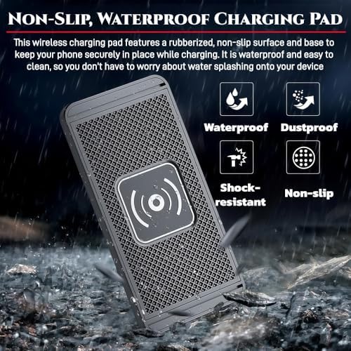 Wireless Charging Pad for Chevrolet Equinox Traverse Trax Fast Charging Dock Non-Slip Silicone Mat Accessories Interior Upgrade