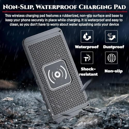 Wireless Charging Pad for Chevrolet Silverado Colorado Fast Charging Dock Non-Slip Silicone Mat Accessories Interior Upgrade