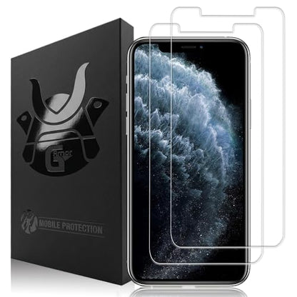 2 Pack Glass Screen Protector for iPhone X, Xs and 11 Pro | 9H Premium Tempered Glass, Lifetime Replacement, Ultra Clear, Scratch Resistant, Phone Case Compatible, Screen Saver - size: iPhone Xs, X, 11 Pro