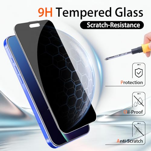 360 Degree Privacy Screen Protector for iPhone 16 6.1-Inch - size: iPhone 16